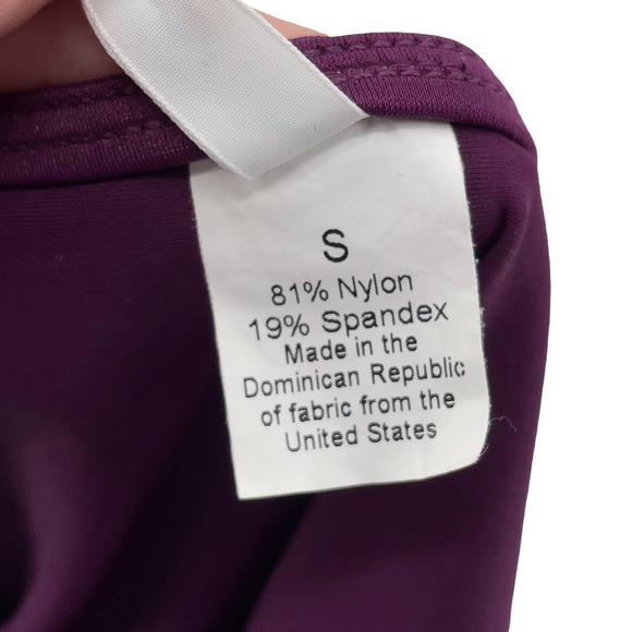 J. Crew Swimsuit Bikini Top Swim Skirt Bottoms Purple Color Block | 32D / Small - Picture 11 of 12